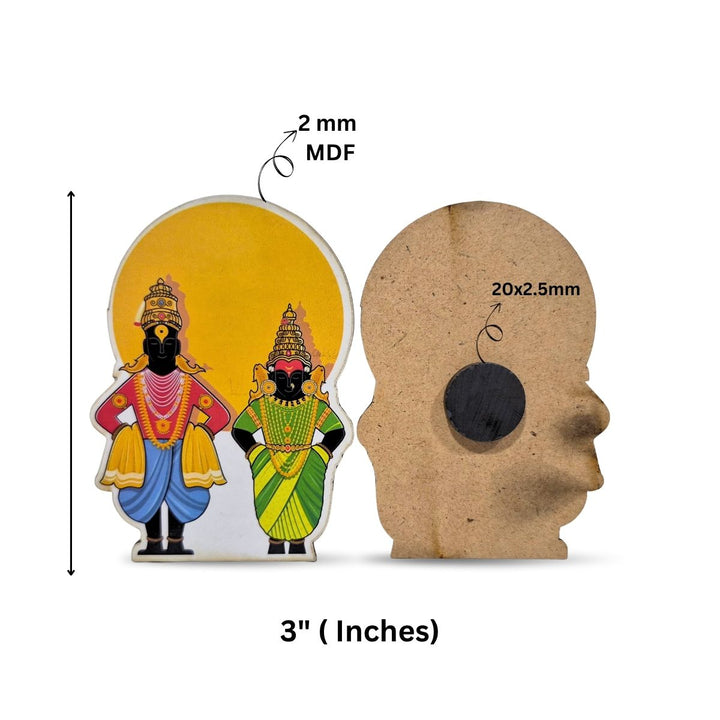 Vithhal Rukmini- fridge magnet – Print Bandhu