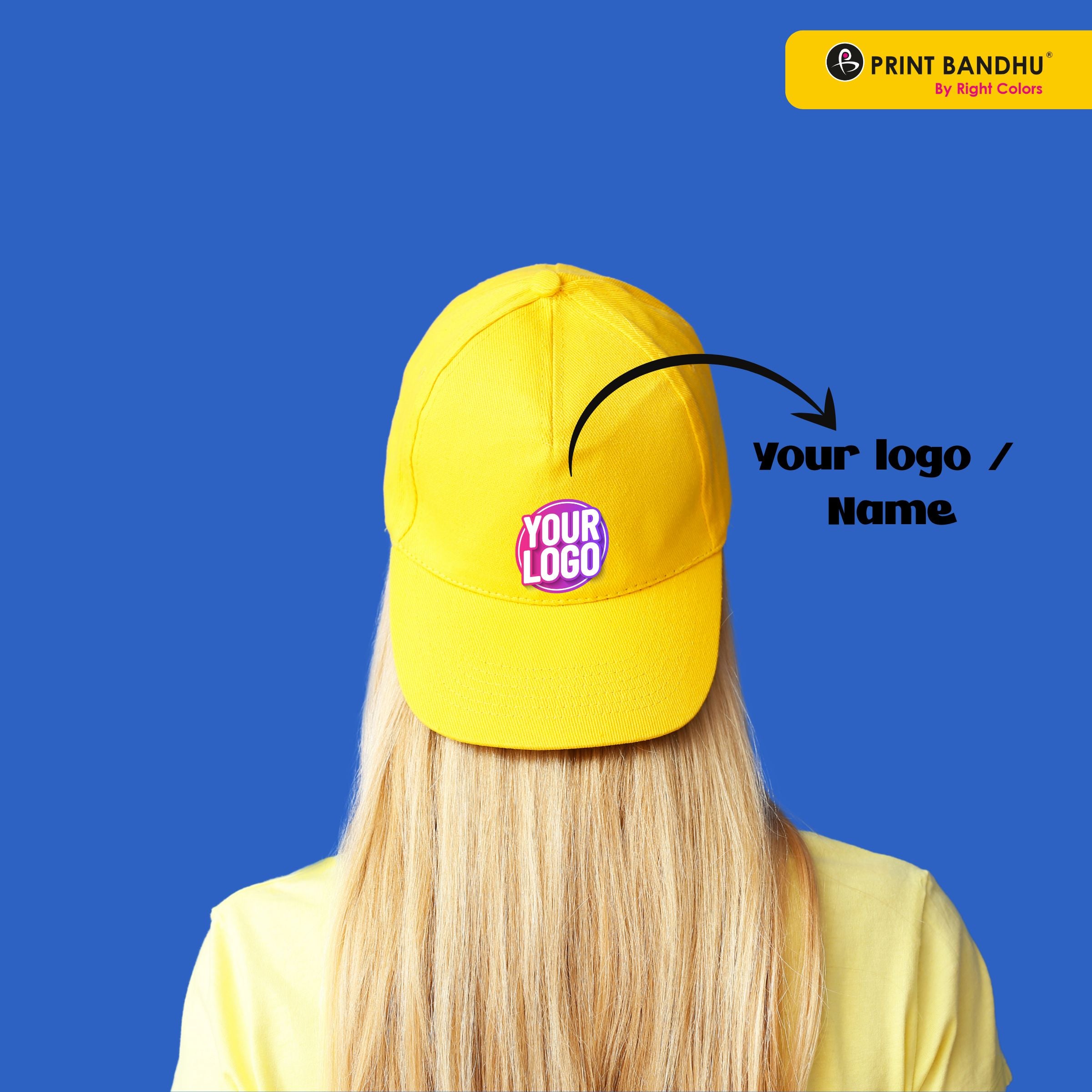 Premium Personalized Cap with Name / Initial / Company Logo – Print Bandhu