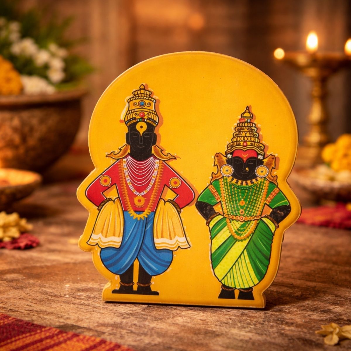 Vithhal Rukmini- fridge magnet – Print Bandhu